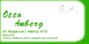 otto amberg business card